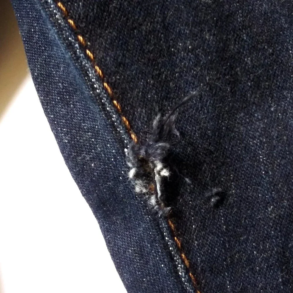 Vtg Levis Mid Rise Jeans Size 16M Stretch Pastel Green Acid Wash Interior- Flaw - Picture 12 of 12